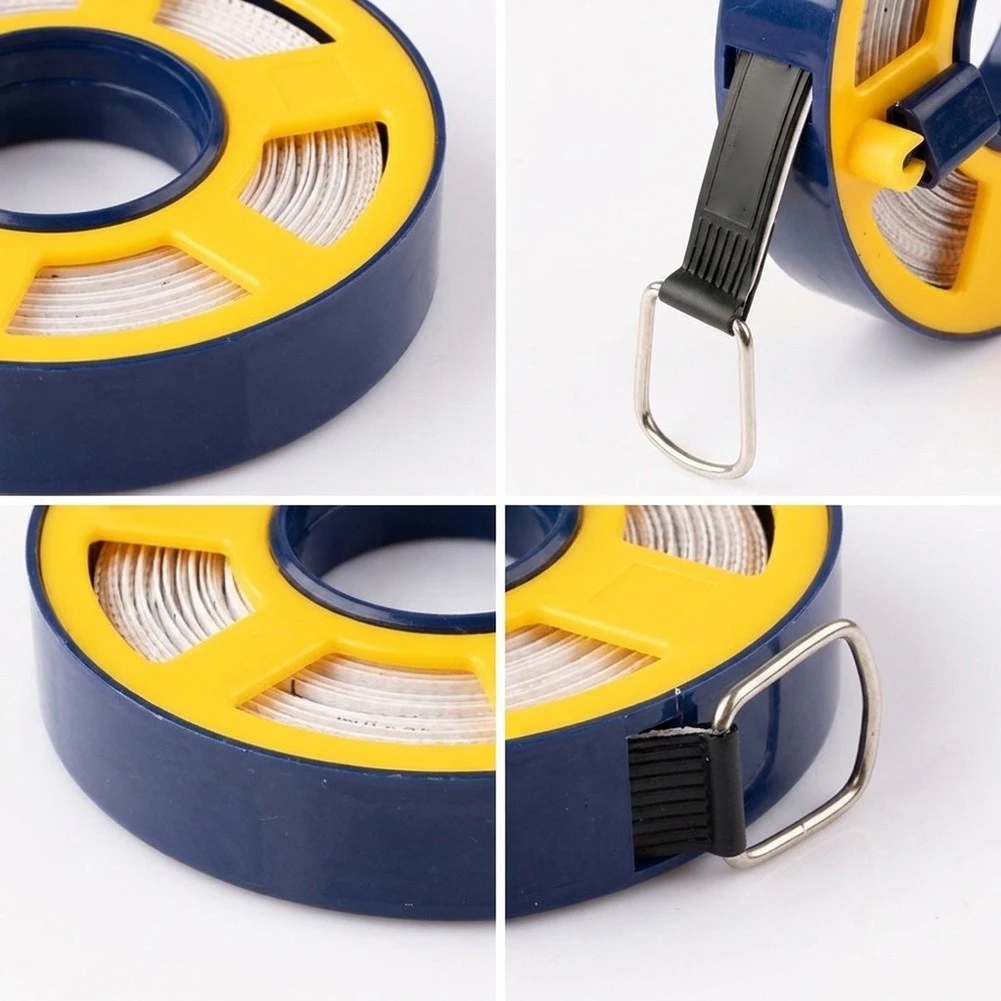 10*9.5cm Dual Scale Ruler Dual Scale Tape Measure Sewing Tape Measure Shockproof ABS Casing Smooth Crank Handle