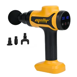 Massage Gun Compatible with Dewalt 18V 20V Battery (tool only) Handheld Muscle Massager 10 Speed & 4 Attachment Heads-Gifts
