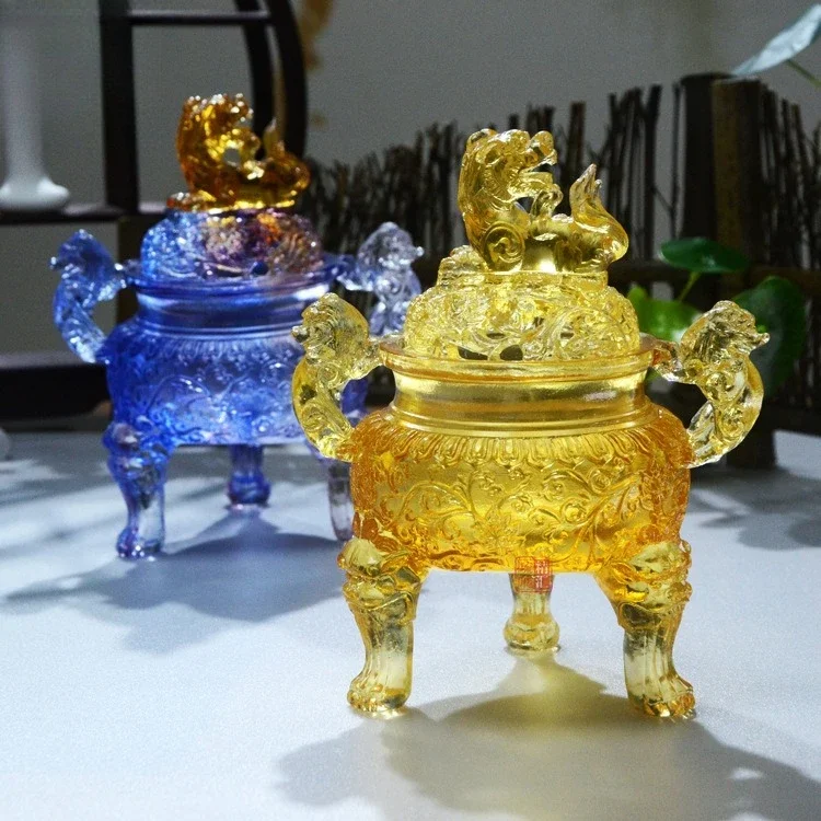 

Ancient Law, Glazed Glass, Incense Burner, Pixiu, Lion, Aromatherapy Plate, Lowen