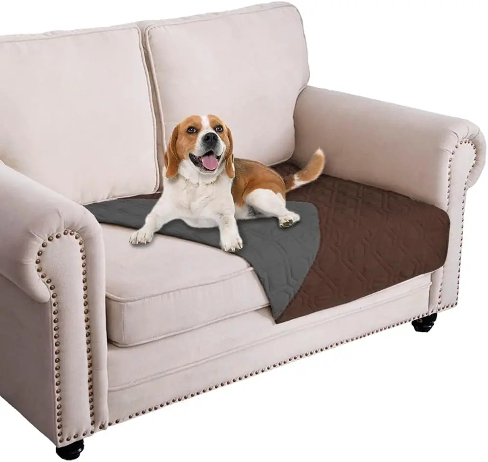 

Waterproof Dog Bed Cover Pet Blanket For Furniture Bed Couch Sofa Reversible
