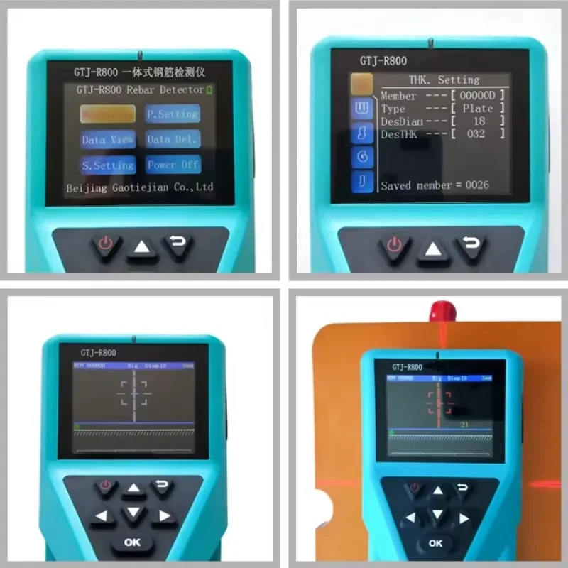 High Precision Handheld Rebar Locator Integrated Professional Steel Bar Finder Tool for Concrete Scanning Model X1