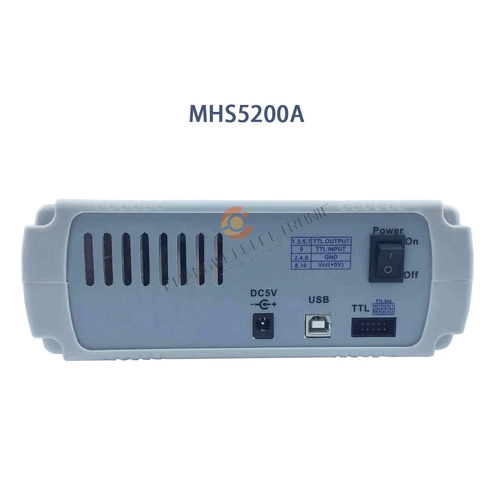 MHS5200A Full Digital Control DDS Dual Channel Function Arbitrary Wave Signal Source Generator Frequency Counter Countin