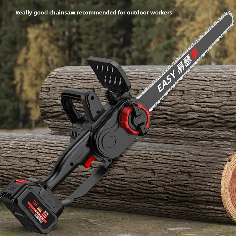 UniversalHigh-speed Electric Chain Saw 12-inch Small Brushless High-power Household Rechargeable Handheld Logging and Pruning Sa