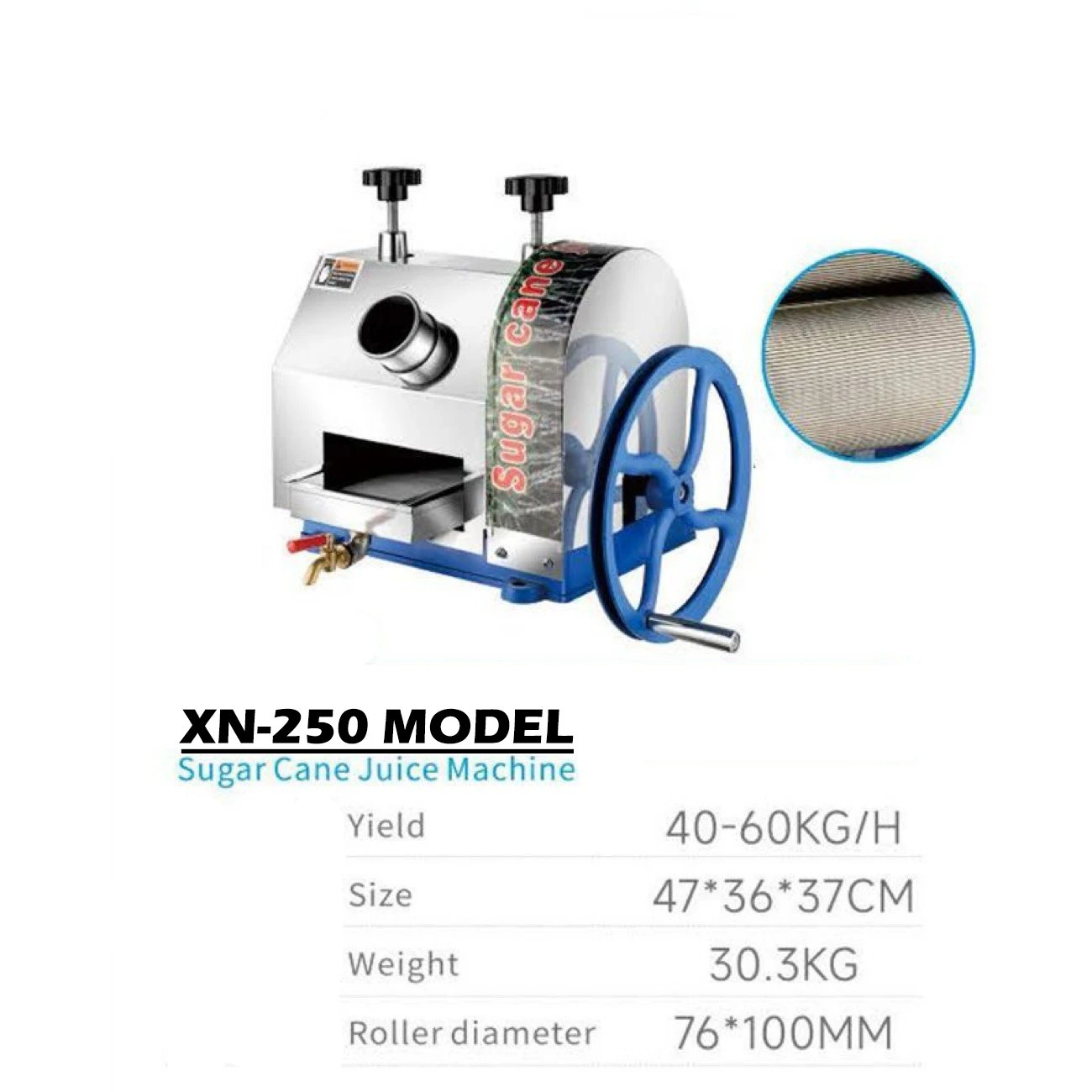 2026 Commercial Use Hand-cranked and Electric Dual-use Street Juice Maker Sugarcane Juicer Machine