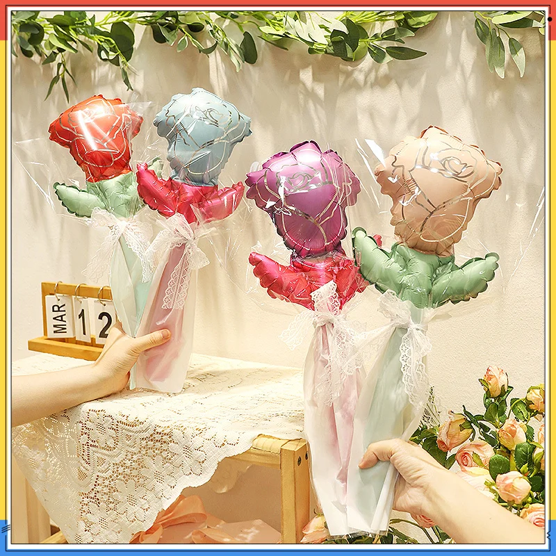 

Rose Bouquets Balloons Hand-Held Wedding Romantic Creative Valentine'S Day Thanksgiving Gifts Birthday Atmosphere Arrangements