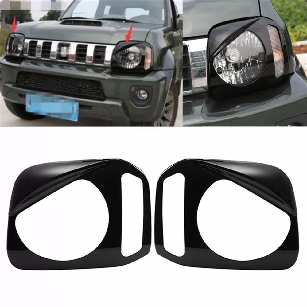 

for Suzuki Jimny 2007-2017 Car Lamp Hoods Front Headlight Head Light Decoration Cover Sticker Exterior Accessories