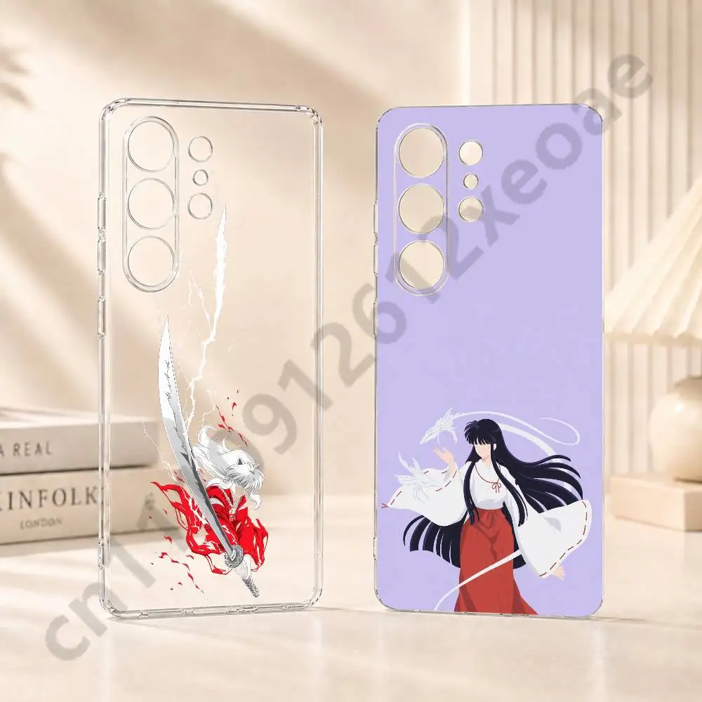 ANIME I-Inuyasha Soft Transparent Phone Case For Samsung S20 S21 S22 S23 S24 S25 Ultra Plus FE Lite TPU Cover