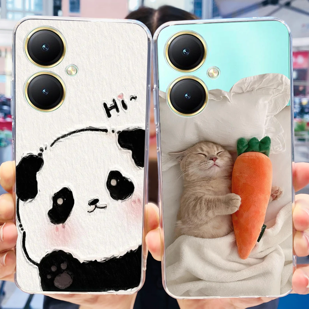 For Vivo Y27 4G Case V2249 New Fashion Painted Cover Soft Silicone Phone Case For Vivo Y27s Y 27 s VivoY27 5G V2302 V2322 Bumper