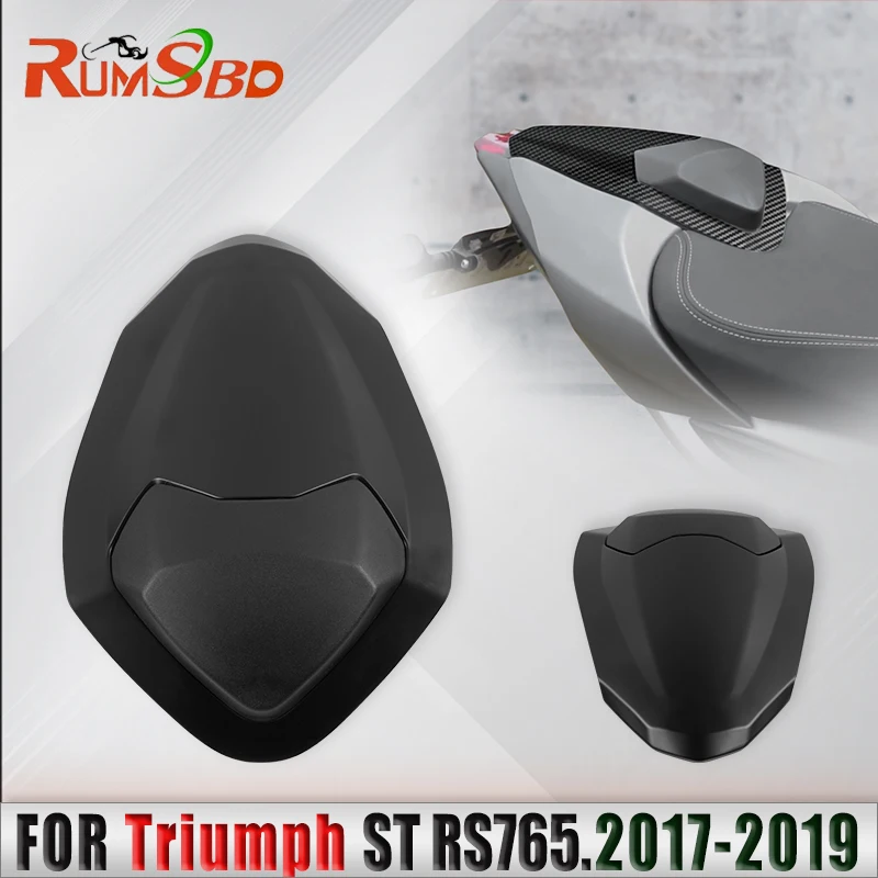 Motorcycle Seat Cover For Triumph Street Triple RS 765 RS765 2017 2018 2019 Rear Passenger Seat Cowl Hump Fairing ABS Plastic