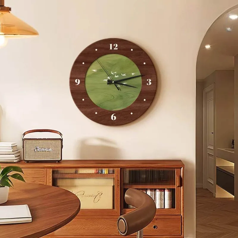 Round Luxury Clock Wall Restaurant Fashion Design Bedrooms Creative Modern Wall Clocks Living Room Reloj De Pared Home Decor