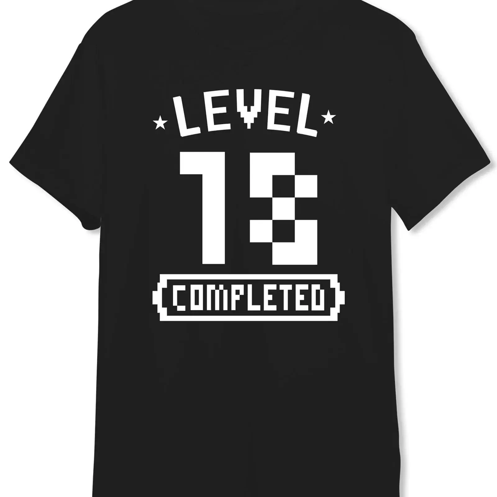 T Shirt Herren Level 18 completed vintage Washed streetwear fashion designer clothes Unisex Breathable Soft Comfortable homme