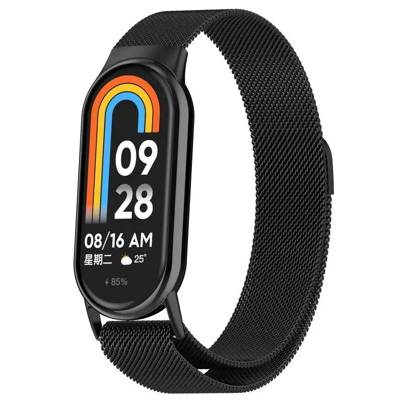 Xiaomi Mi Band 9用の磁気金属ブレスレット,リストバンド