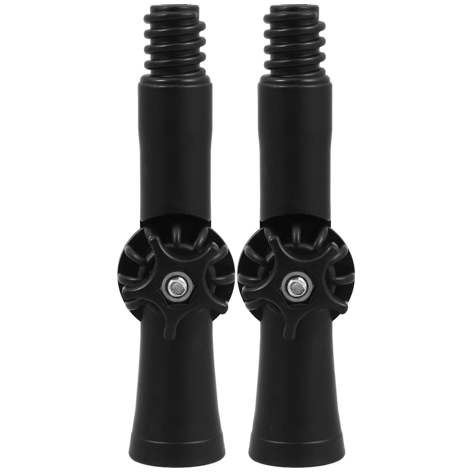 

2 Pcs Mop Accessories Extendable Paint Roller Pole Black Abs Angle Adaptor for Extension