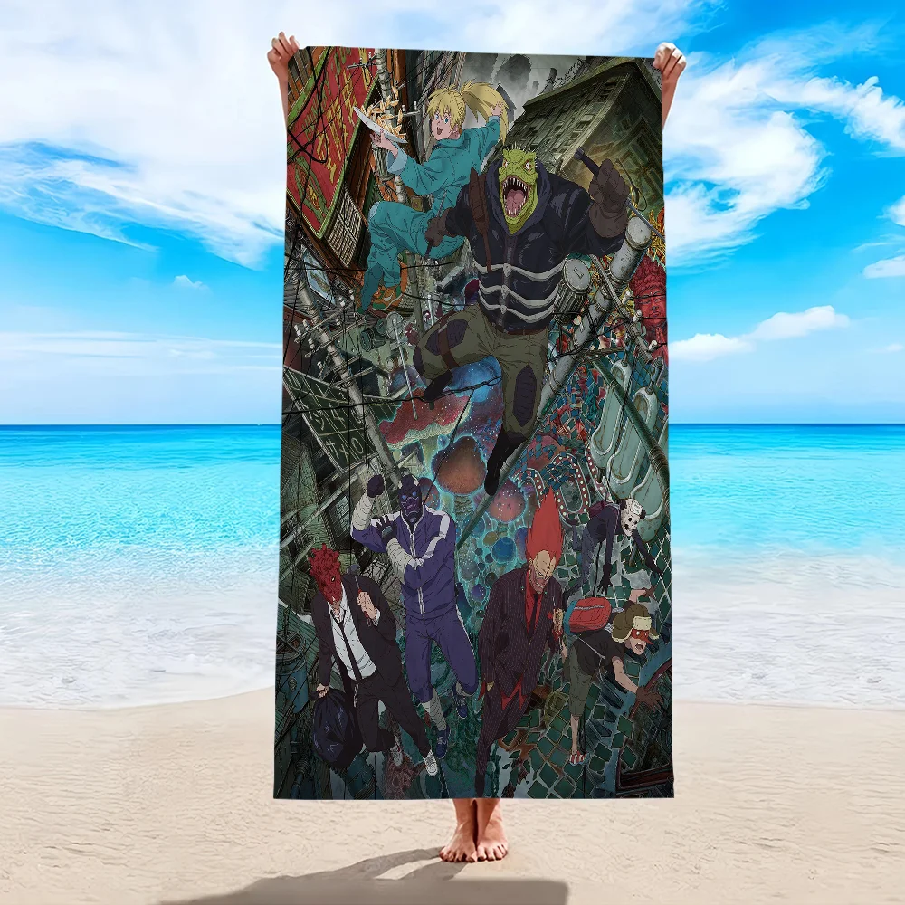 Anime Dorohedoro Bath Towel Microfiber Soft Water Absorbing Breathable For Girl Kids Decorative Cartoon Beach Towel