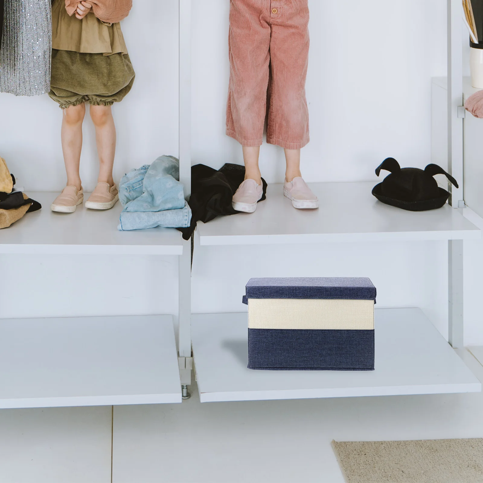

Laundry Baskets Storage Clothing Clothes Containers for Boxes Wardrobe Trash Can Linen Organizer with Lids Bags Baby