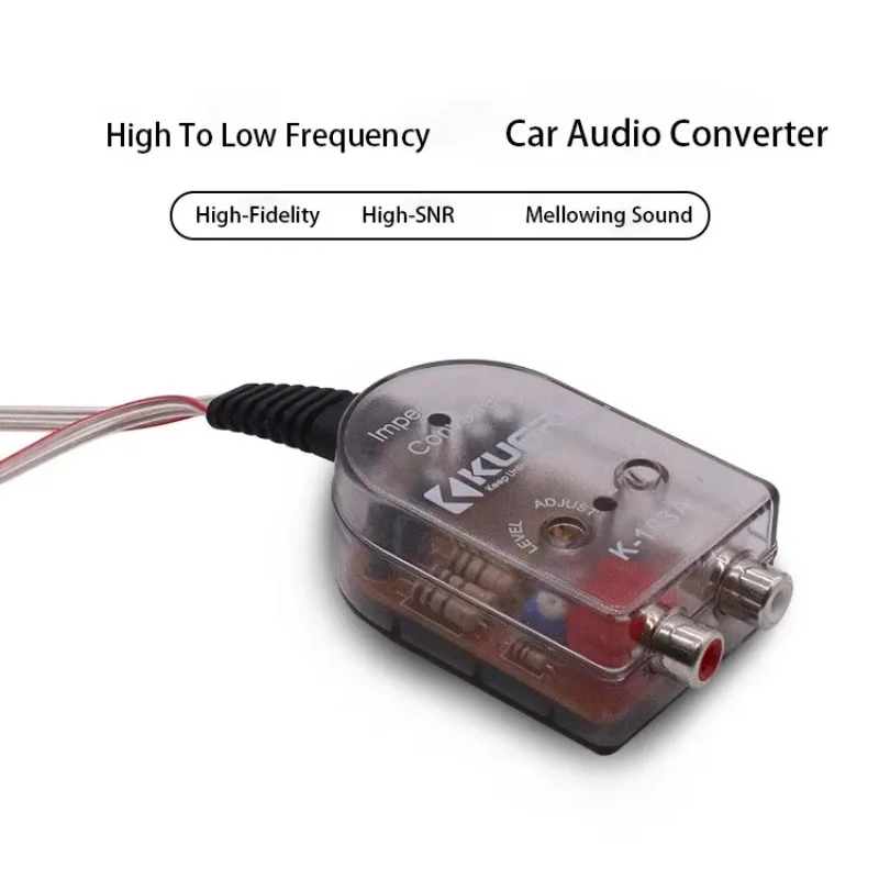 12~24V Automotive Electronic Parts Car Audio Speaker Accessories High and Low Converter High To Low Frequency Audio System