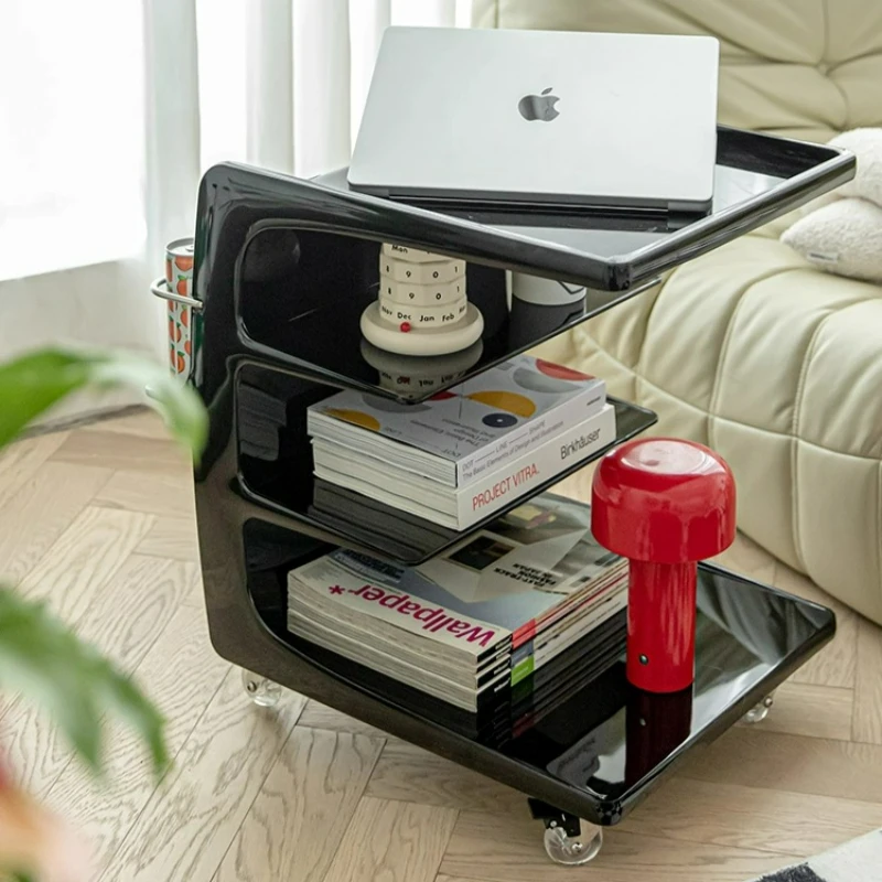 

Living room trolley mobile shelf simple sofa side several Internet celebrity storage bedside table