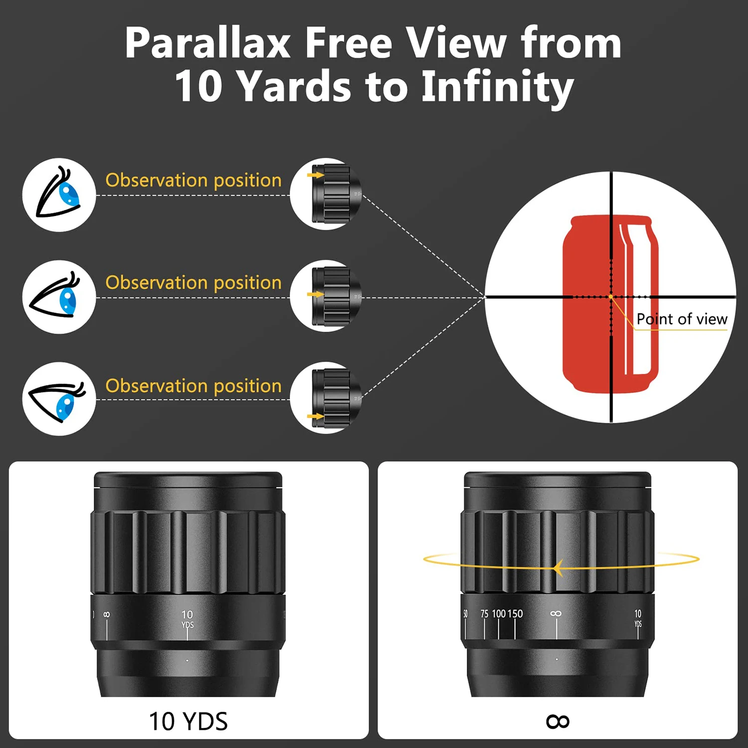 6-24x50 Hunting Rifle Scope Parallax Adjusting Red and Green Illuminated with Mount Optical Riflescope Airsoft Sniper Scopes