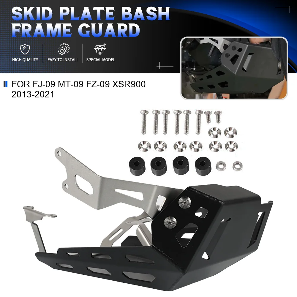 For YAMAHA FJ-09 MT-09 FZ-09 XSR900 2013-2021 FJ09 MT09 FZ09 XSR900 Motorcycle Accessories Skid Plate Bash Frame Guard FJ 09