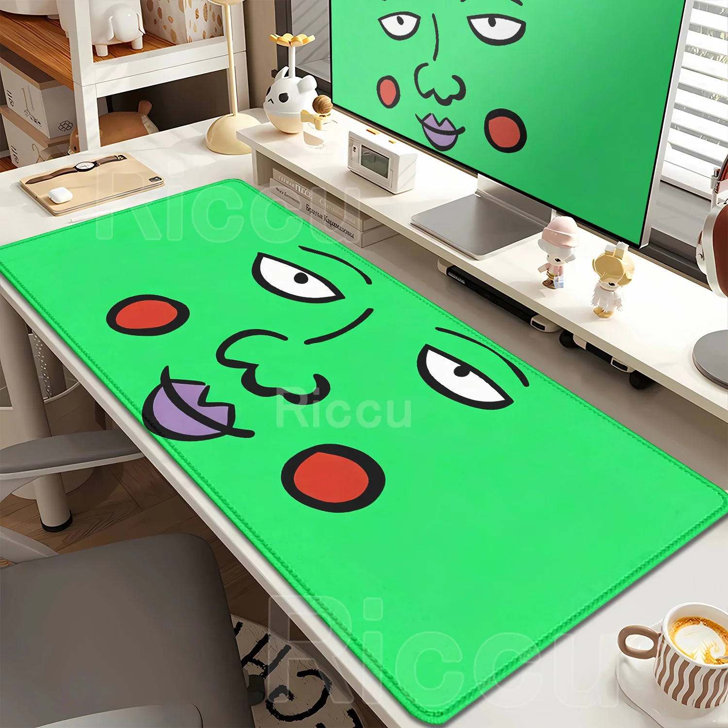 Fun Anti-slip Rubber Mousepad Mob P-PsychoS Laptop Gaming Accessories E-sports Keyboard Rug Kawaii Soft Desk Mat Office Desk Mat