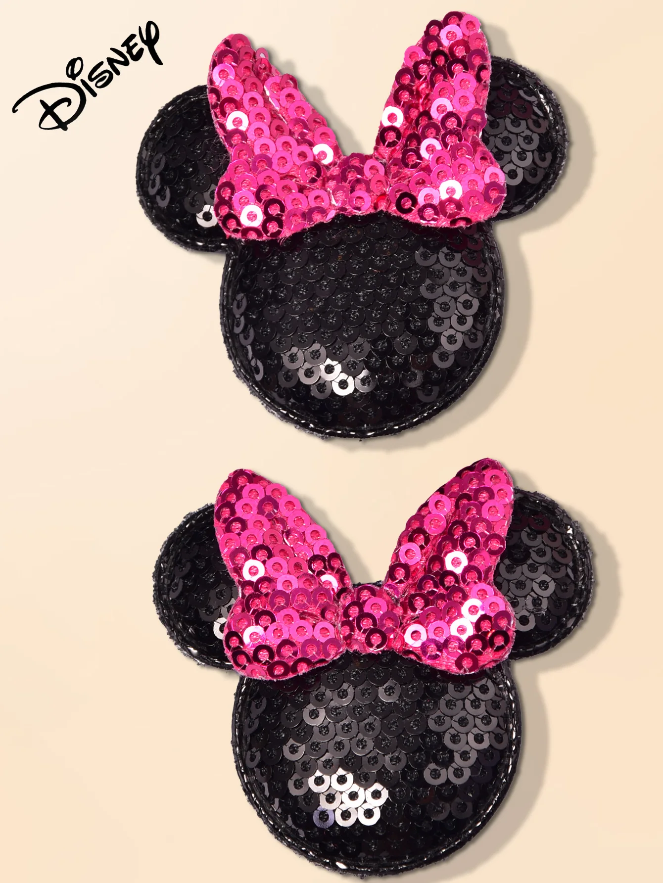 2 Disney Classic Mickey-haarclips met lovertjes, geschikt voor dagelijks gebruik, cadeaus voor het afstudeerseizoen.