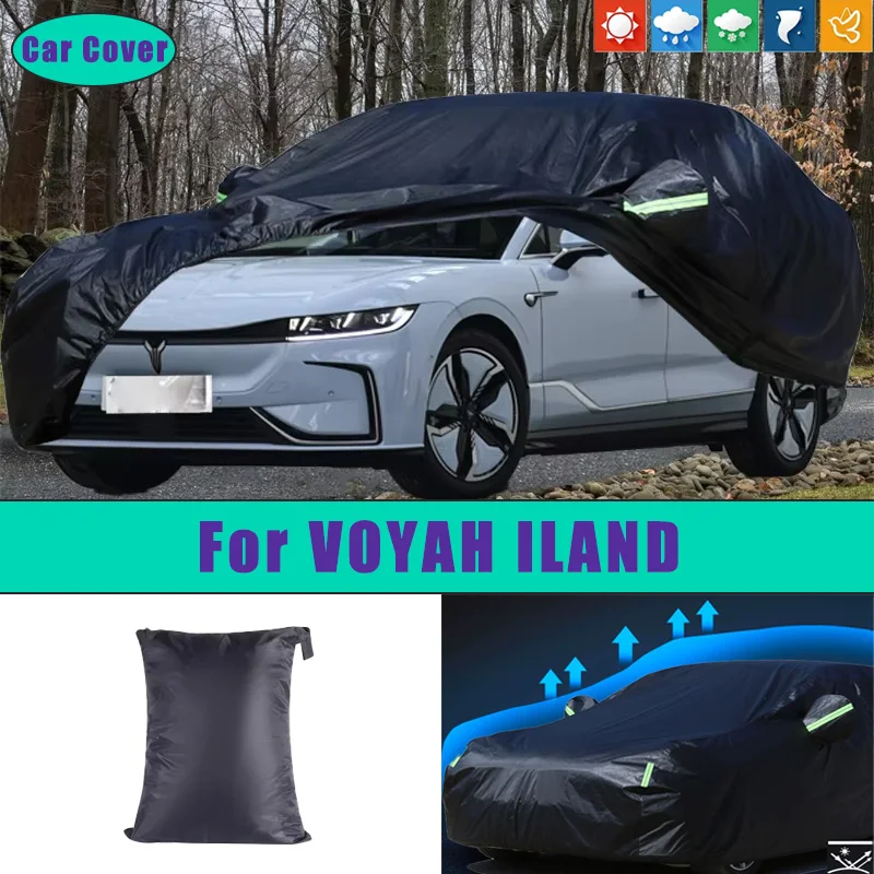 

For VOYAH ILAND Car Full Outer Covers Outdoor Waterproof Dustproof Sun Rain Snow Protection Exterior Car Accessories
