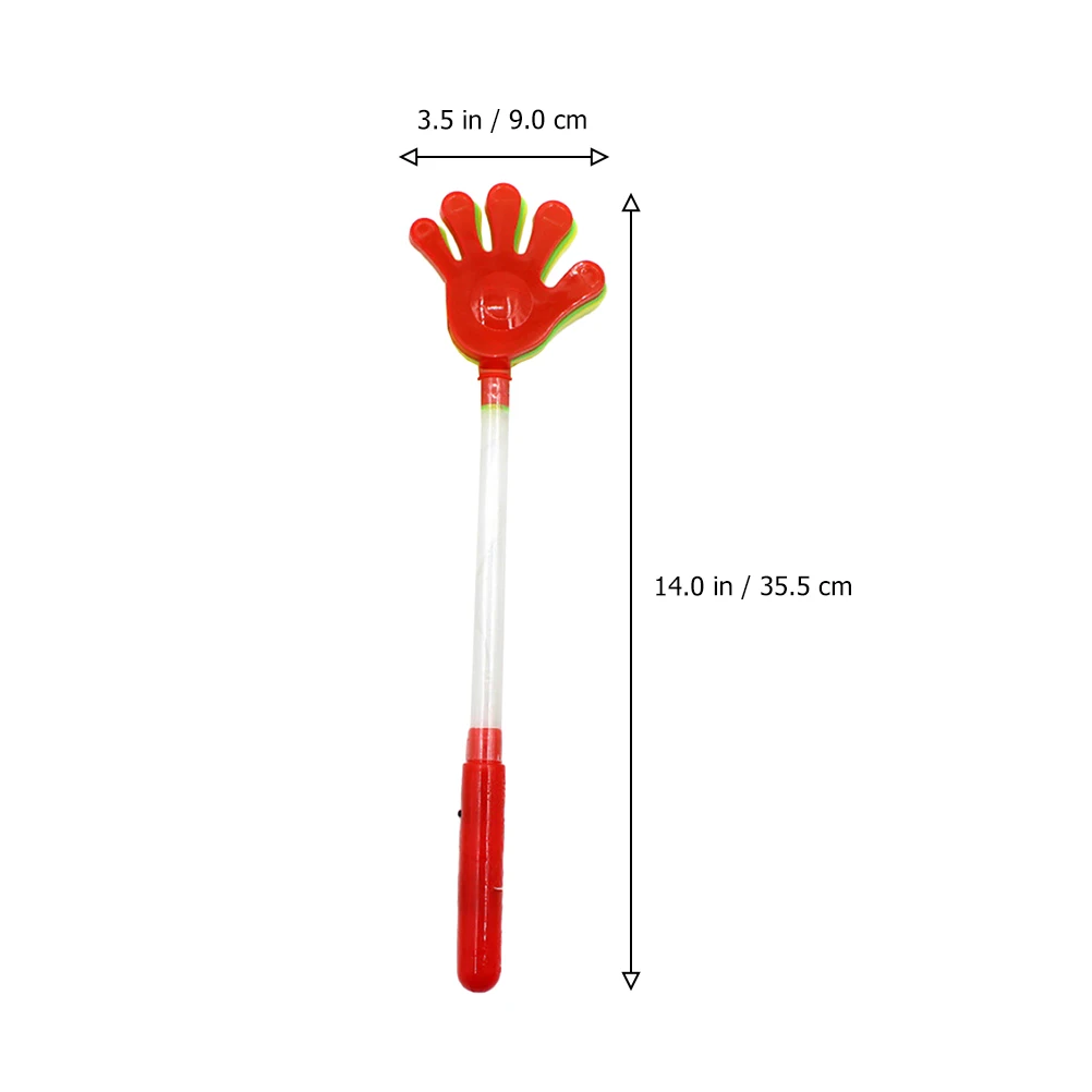 

4pcs Luminous Hand Bright Plastic Party Supplies Kids Cheering Sports Props Festival Cheer Tools Birthday Carnival Gift
