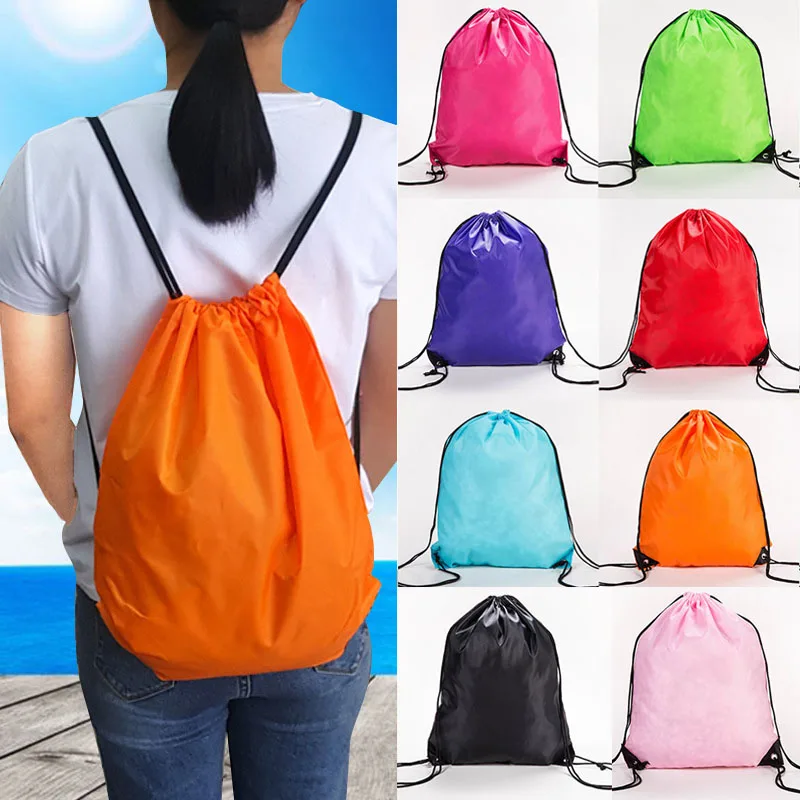 Thicken Drawstring Belt Backpack Bags  Travel Shoes Clothes Organizer Drawstring Bag Pouch Case