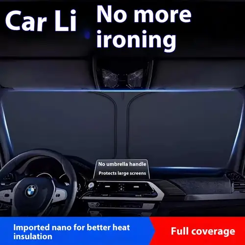 Imagen 2 del producto 1 visera de sol de coche para Changan Oshan X7 Plus 2024 2025 parabrisas delantero parasol aislamiento térmico refrigeración de verano accesorios para automóviles