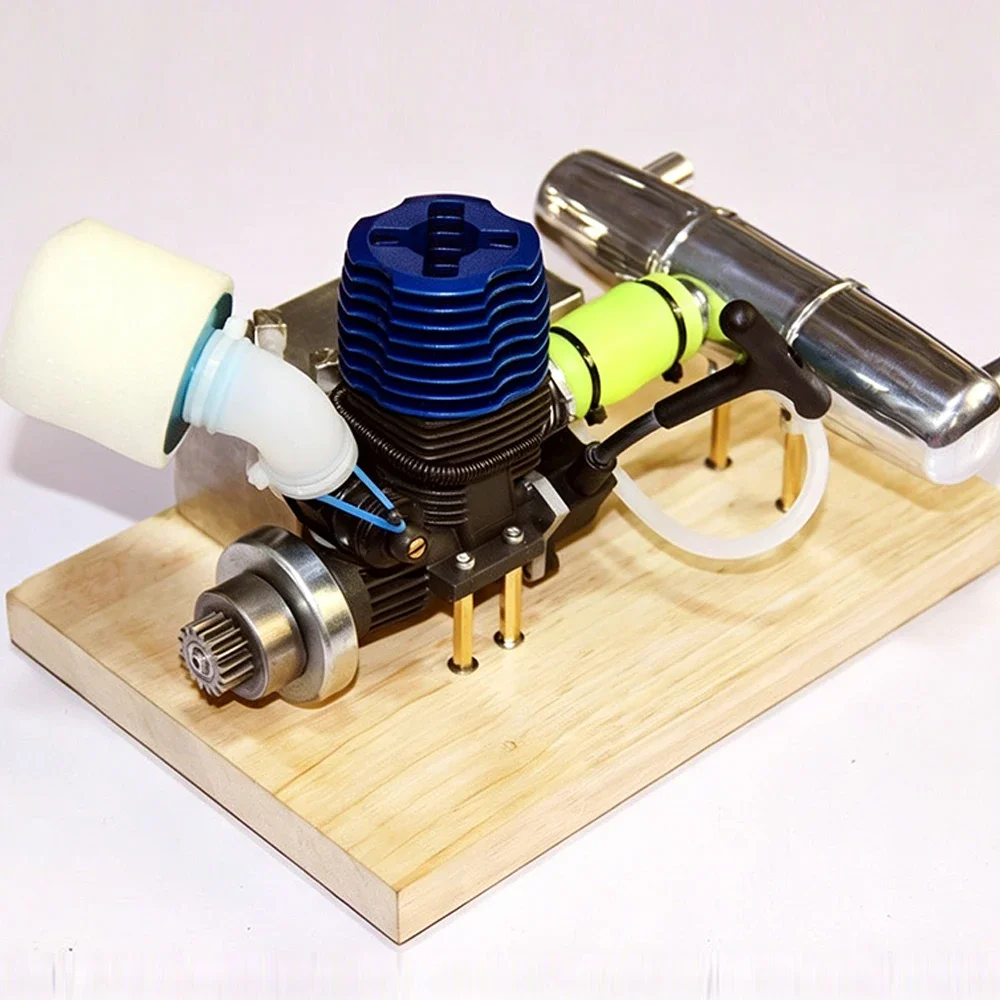 NF 21-class Methanol Engine with Exhaust Pipe and Hot Start Pull Start DIY Engine