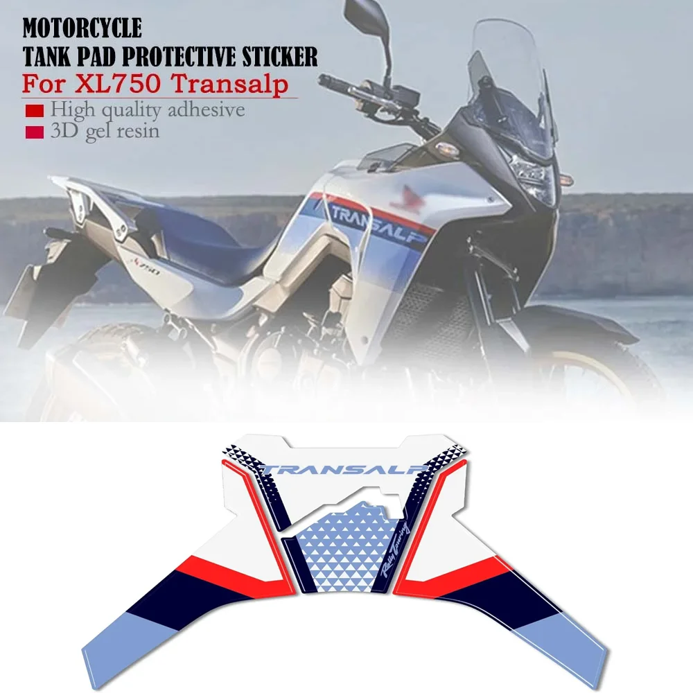Для Honda XL750 Transalp 2023, аксессуары для мотоциклов, водонепроницаемая накладка на топливный бак, защитная наклейка, 3D гелевая декоративная наклейка из смолы