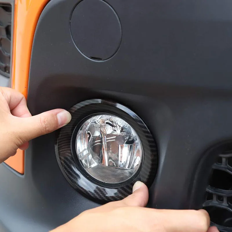 NEW-Front Fog Light Cover Trim For Jeep Renegade 2019 ABS Fog Light Decorative Cover Trim Car Accessories
