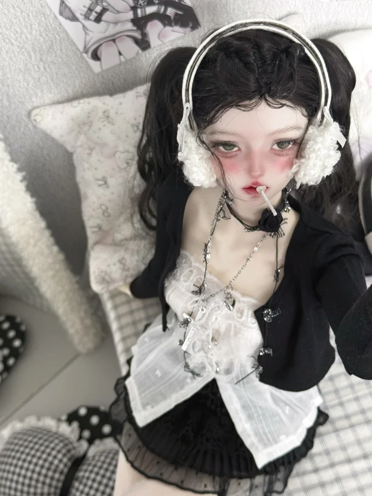 BJD Poppenkleertjes Voor 1/3 1/4 Poppen Rok vest Top Sokken Outfit Poppen Kleding Accessoires (Geen Pop)