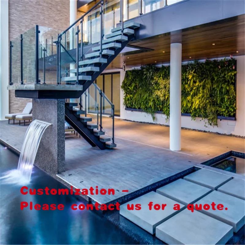 custom.Exterior Stairs Stainless Steel Staircase  Outdoor Stairs Hot Sale Straight Staircase