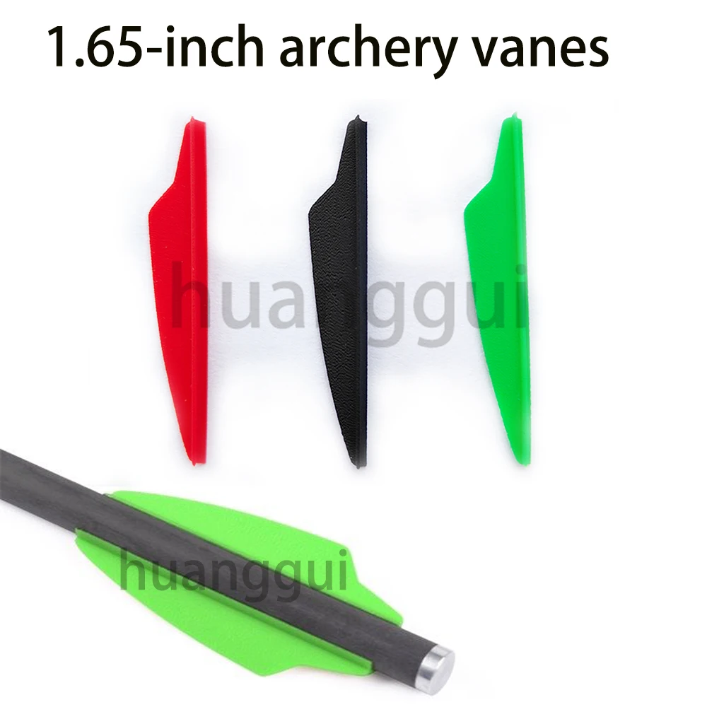 

100pcs Arrow vanes 1.65inchs TPU vanes Suitable for Carbon arrows Archery shooting Hunting Accessories
