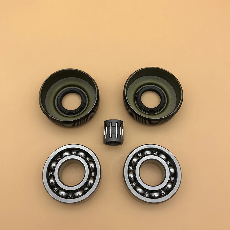 HUNDURE Crankshaft Crank Bearing Oil Seal Kit For HUSQVARNA 340 340E 345 345E 350 EPA Chainsaw Parts 503932301 503932302