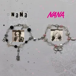 Nana Hachi Bracele Inspiration bracelet Anime black Pink Friendship y2k Handmade