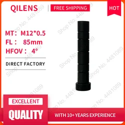 QILENS 85mm M12 lens CCTV camera HD lens Long viewing distance manual focus scanning lens M12 bayonet