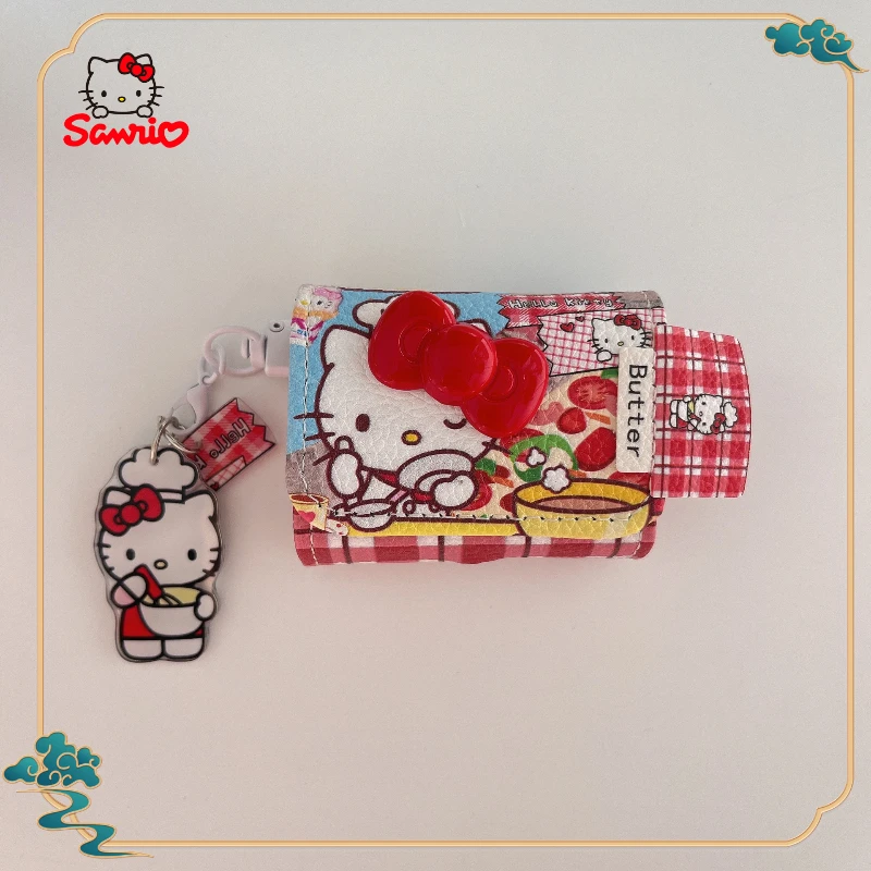 Sanrio Hello Kitty Bluetooth-Kopfhörer-Schutzhülle, niedliche Cartoon-Mode, anwendbar auf: Airpods 1/2/3/Pro Kopfhörer-Hülle, Geschenke