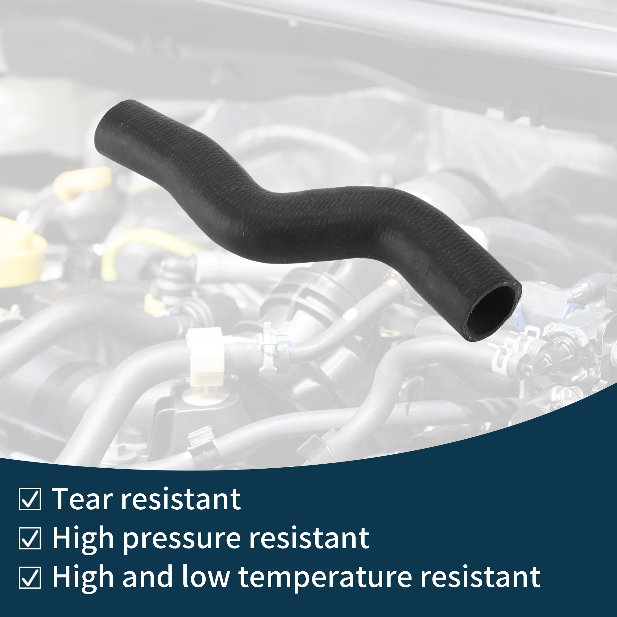 Tubo de saída do aquecedor da mangueira do radiador UXCELL para Nissan Teana 2004-2007 No.215019W100 borracha superior preta