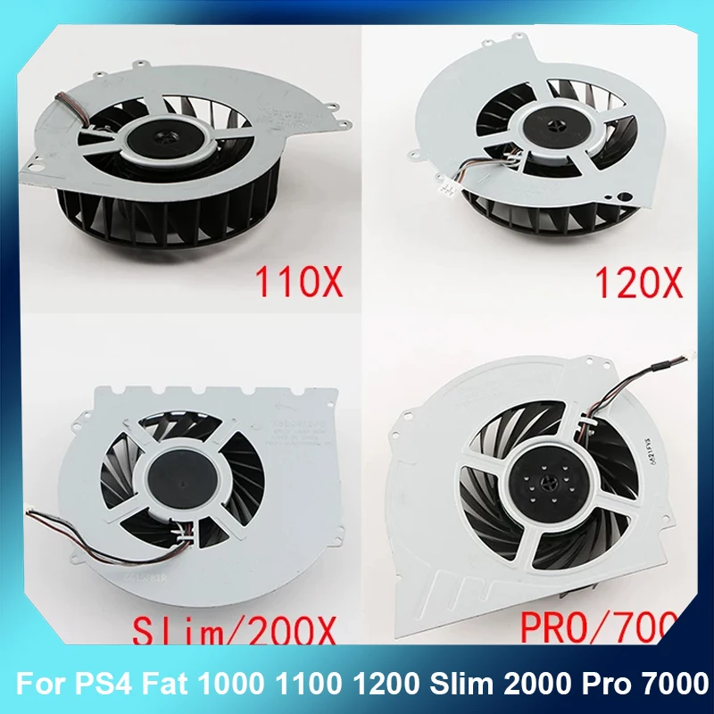 Internal Replacement Cooling Fan For PS4 Fat 1000 1100 1200 Slim 2000 Pro 7000 Game Console Turbo Cooler