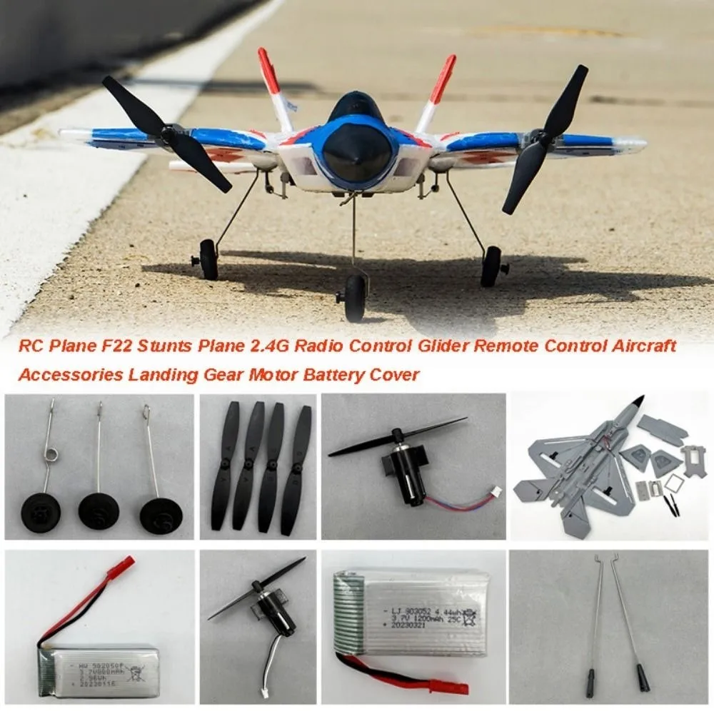 1pc/1set EPP Foam RC Plane F22 Stunts Plane Multistyles Plastic&Metal 2.4G Radio Control Glider Children Boys Toys