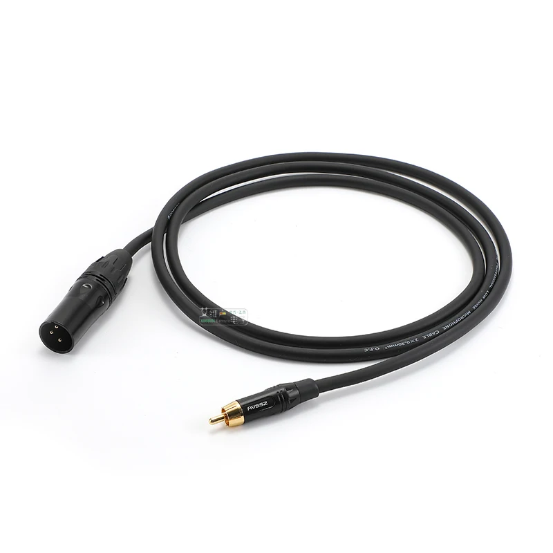 Lotus Head to XLR Audio Cable RCA to XLR Adapter Cable Amplifier Mixing Console Male Female Connection Cable Balanced AV Cable