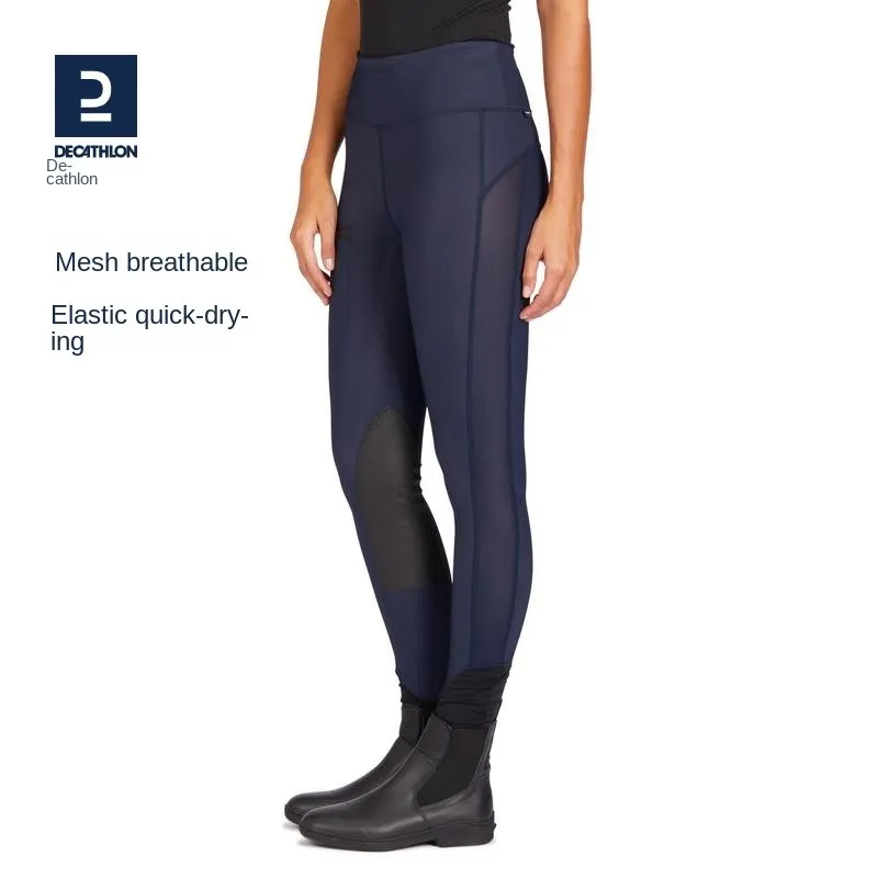 Culotte de cheval de sport mince élastique pour femme, adulte, équitation, fjHigh, printemps, été