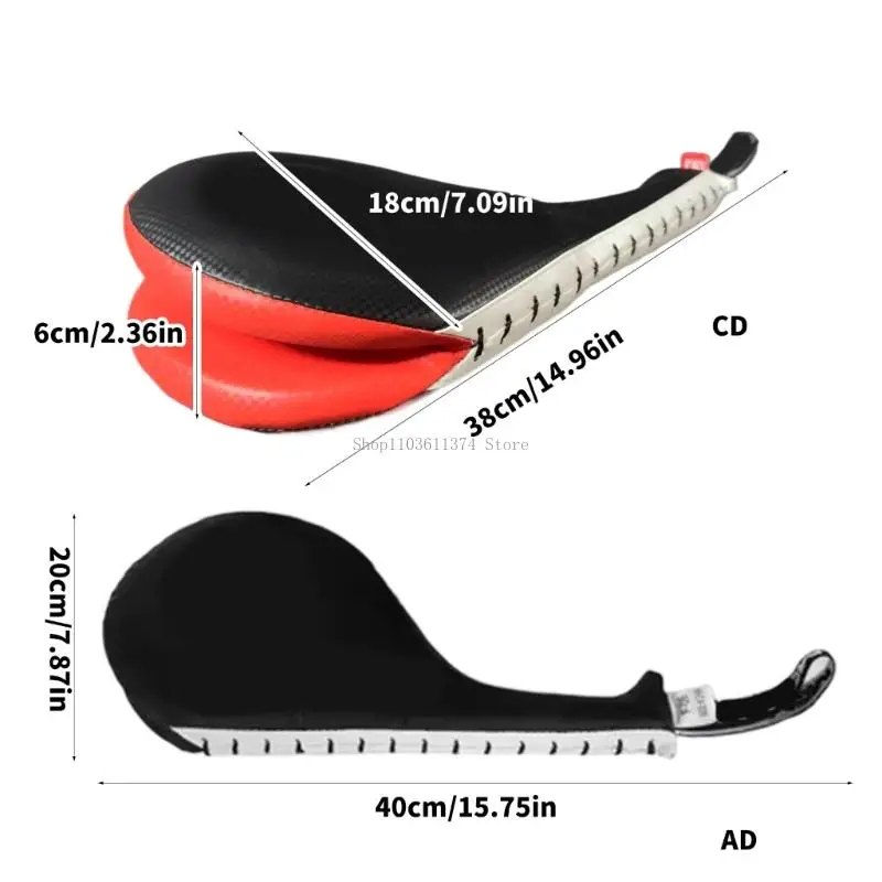 Taekwondo Double Kick Pad Practice Double Face Kick Foot Pad Martial Arts Equipment for Kickboxing and Karate Training - view 6