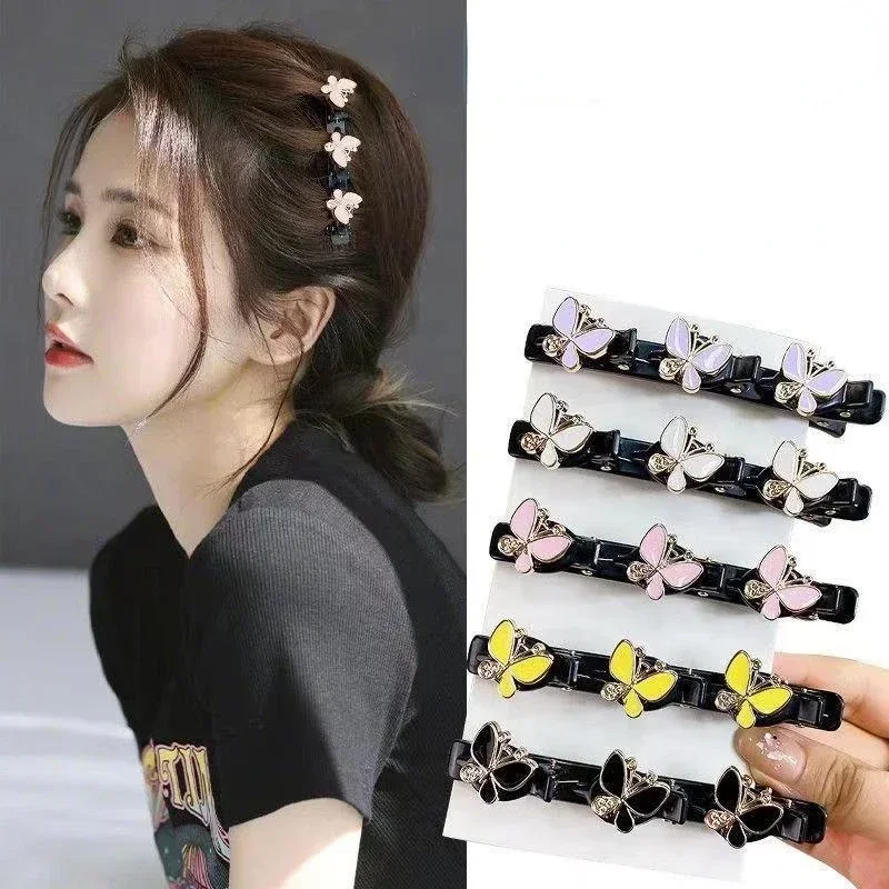 Double Layer Braided Hair Clip Broken Hair Fixed Clip Women Hairpin Korean Fixed Headband Hairpin Lazy Hair Styling Accessories