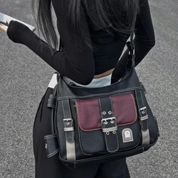 Retro Design Women's Large Shoulder Bag Locomotive Hot Girls Messenger Bags Pockets Zipper Tote Underarm Bag Female Handbags