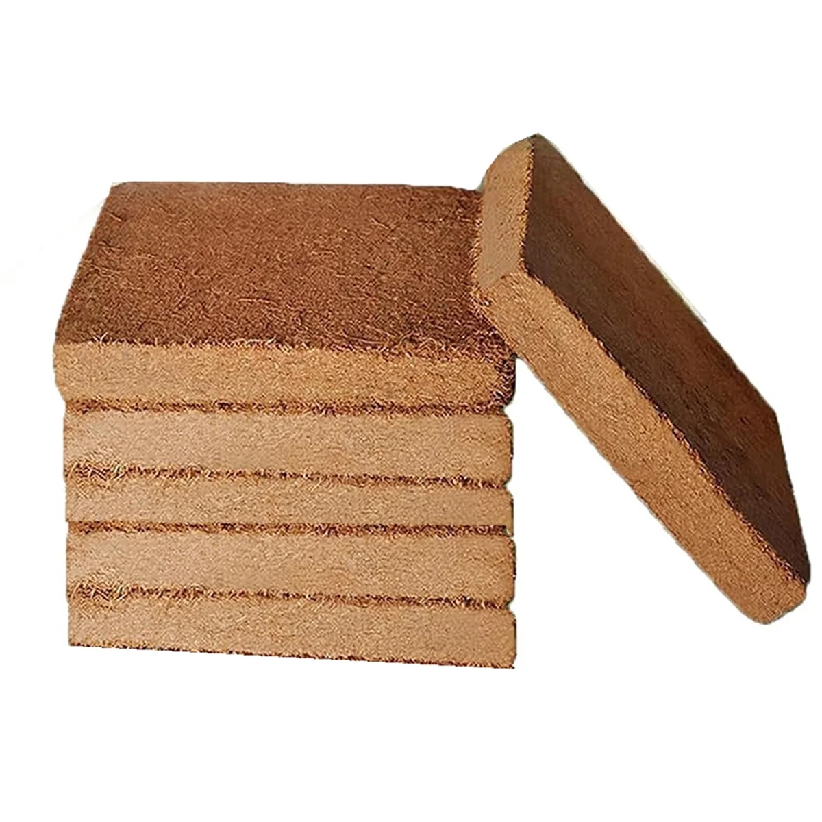 

A88M 6pcs Organic Coconut Fiber for Plants, Organic Coconut Bricks, Natural Organic Compressed Coconut