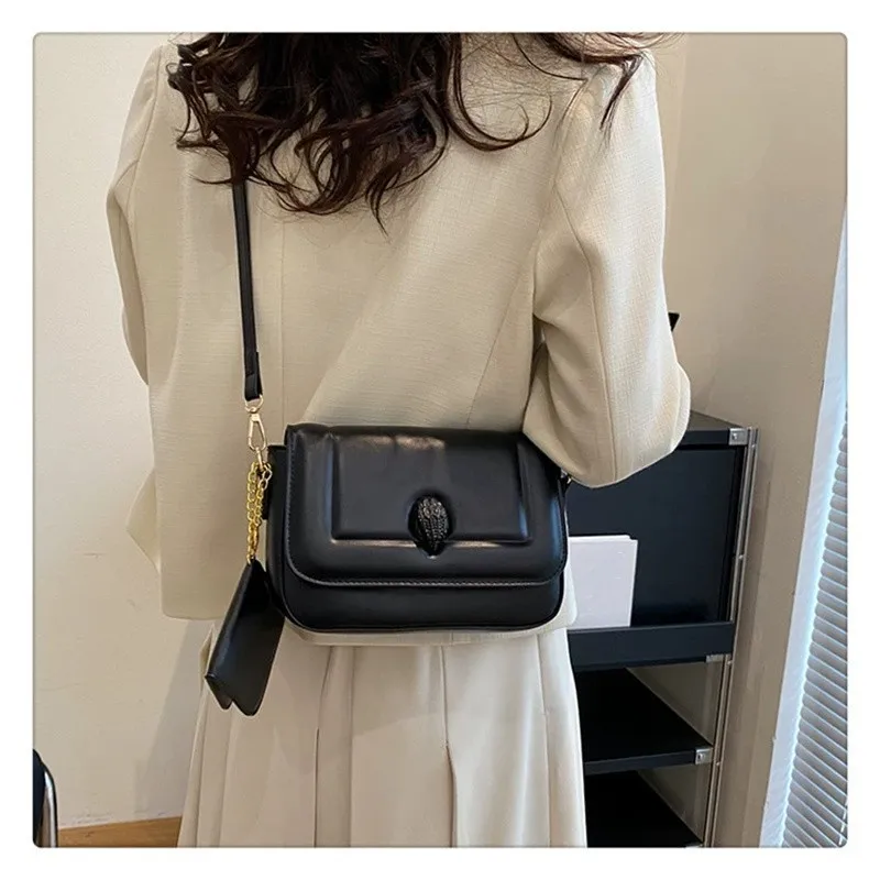 2023 Newest Square Bag Easy Matching Solid Color PU Leather Shoulder Bag Good Quality Fashion Crossbody Bag Women Messenger Bag