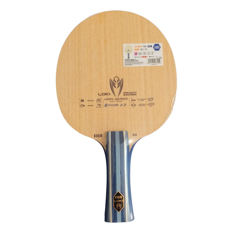 LOKI Kirin K2 Table Tennis Blade 5-Ply Pure Wood Ping Pong Blade FL All-Round Racket Base for Beginner & Advanced Players